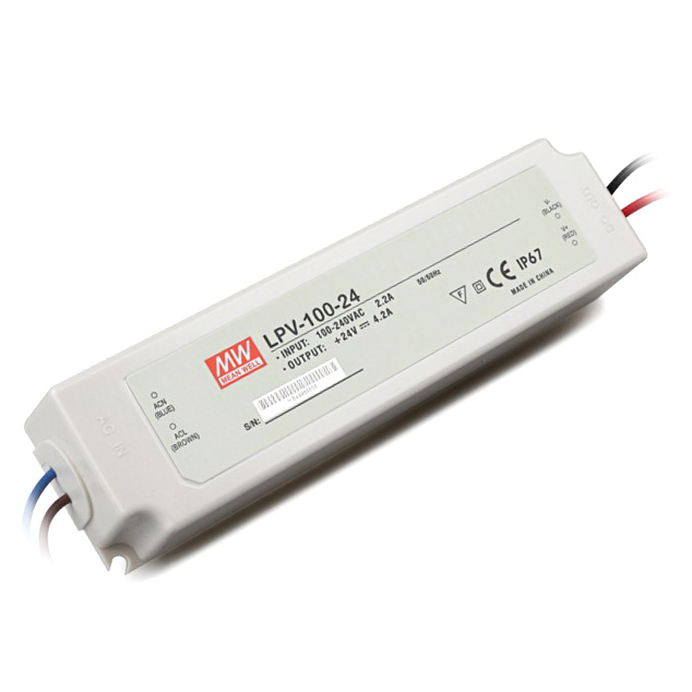LPV-100-24 100Watt AC90~264V Input Mean Well High-efficacy Waterproof DC24V UL-Listed LED Display Lighting Power Supply LPV-100-24 100Watt AC90~264V Input Mean Well High-efficacy Waterproof DC24V UL-Listed LED Display Lighting Power Supply